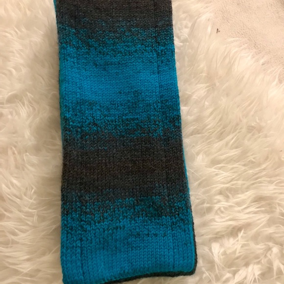 Ombré Scarf 
Aqua & Charcoal - Picture 1 of 3